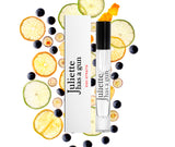 Ego Stratis by Juliette has a gun travel spray packshot with ingredients
