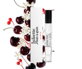Juliette by Juliette has a gun travel spray packshot with ingredients