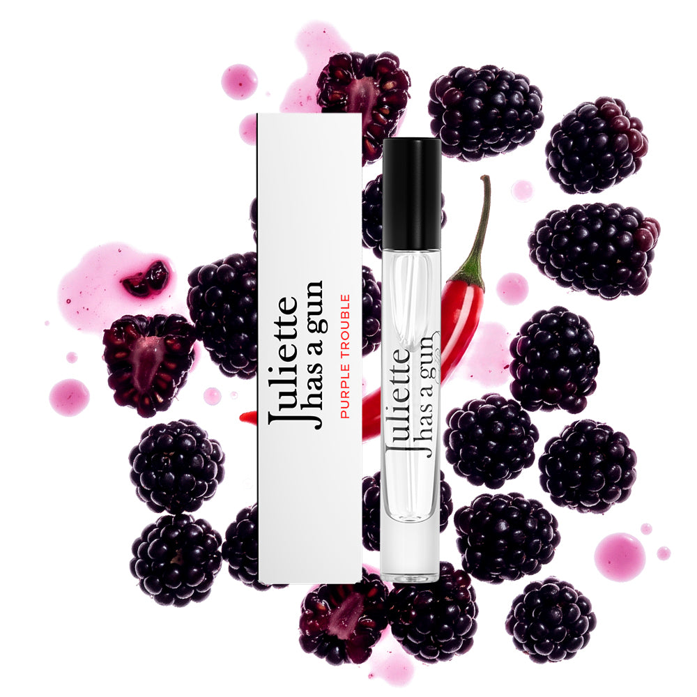 Purple Trouble packshot and ingredients